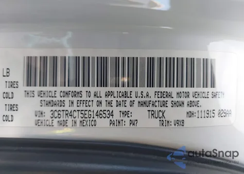 2014 Ram 2500 Tradesman из США, поврежденный, VIN 3C6TR4CT5EG146534